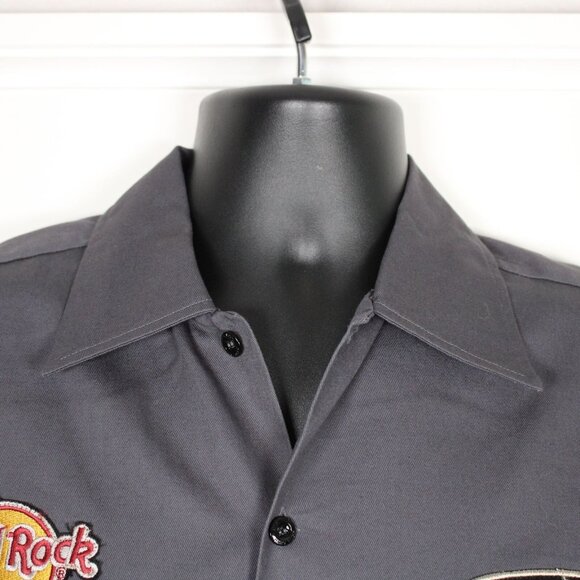 Hard Rock Café San Francisco Save The Planet Button Up Work Shirt Mens Med NWT - Picture 2 of 12